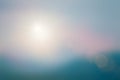 Natural fog and mountains sunlight background blurring, misty waves warm colors and bright sun light. Christmas background sky Royalty Free Stock Photo