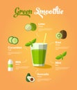 Natural food green smoothie