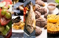 Natural food. Photo collage. Royalty Free Stock Photo