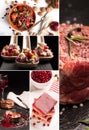 Natural food. Photo collage. Royalty Free Stock Photo