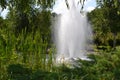 Natural fountain of emotions water