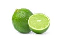 Natural fresh lime with sliced Royalty Free Stock Photo