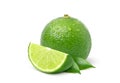 Natural  fresh lime with sliced Royalty Free Stock Photo