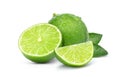 Natural  fresh lime with water drops Royalty Free Stock Photo