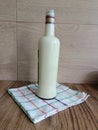 Natural fresh milk bottle taken from cow farm in Sri Lanka healthy food Royalty Free Stock Photo