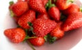 Natural fresh ripe red strawberries. Summer concept Royalty Free Stock Photo