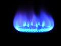 Natural gas, bringing warmly on a black Royalty Free Stock Photo