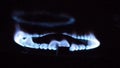 Natural gas burns in the dark.
