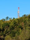 Natural Gas Drill on Mountain Slope Royalty Free Stock Photo