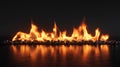natural gas fire Royalty Free Stock Photo