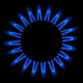 Natural gas flame Royalty Free Stock Photo