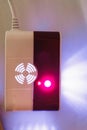 Natural gas leak detector alarm in action Royalty Free Stock Photo