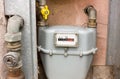 Natural gas meter Royalty Free Stock Photo