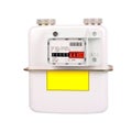 Natural Gas Meter Isolated on white background Royalty Free Stock Photo