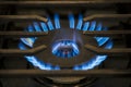 Natural Gas Stove Burner (High Heat) Royalty Free Stock Photo