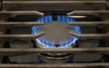 Natural Gas Stove Burner (Mediuim Heat) Royalty Free Stock Photo