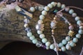 Natural gemstone beads bracelets