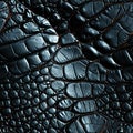 natural genuine crocodile leather skin texture with seamless pattern on black background