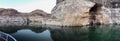 Natural geological rock formations, lake van, turkey.