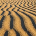 Natural geometry of wind-sculpted dunes, emphasizing the fine granularity Royalty Free Stock Photo