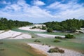 Natural gravel bed of the Torre river