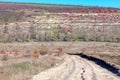 Natural gravel country road Royalty Free Stock Photo