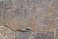 Natural stone abstract background wall made by ancient Inca of Peru in South America. Background with copy space Royalty Free Stock Photo