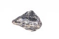 Natural gray stone isolated on white background Royalty Free Stock Photo