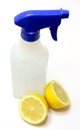 Natural Green Cleaning: Lemon Juice Royalty Free Stock Photo