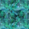 Natural green forest background, seamless pattern. Royalty Free Stock Photo