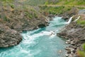 Natural green river rock, New Zealand Royalty Free Stock Photo