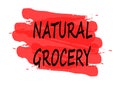 Natural grocery banner Royalty Free Stock Photo