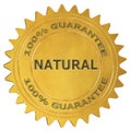 Natural guarantee label