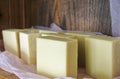 Natural Handmade Raw Body Soap Olive Oil Savon Artisanal Naturel Royalty Free Stock Photo