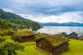 Natural Hardangerfjord fjord landscape of norway Royalty Free Stock Photo