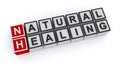 Natural healing word blocks