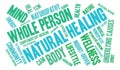Natural Healing Word Cloud Royalty Free Stock Photo