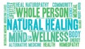 Natural Healing Word Cloud Royalty Free Stock Photo