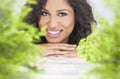 Natural Health Concept Beautiful Woman Smiling Royalty Free Stock Photo