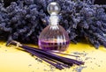 Natural healthy aromatherapy and home fragrance, purple lavender