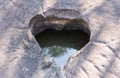 Natural Heart Shape Stone Pond at Phayao Attraction Northern Thailand Travel