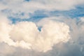 Natural heart shaped cloud Royalty Free Stock Photo