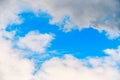 Natural heart shaped frame cloud Royalty Free Stock Photo