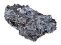 Natural hematite iron ore stone isolated Royalty Free Stock Photo