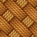 Natural Hemp Rope, Manila Rope ,Jute Rope weaving pattern wicker background vector illustration