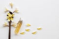 Natural herbal oils extract from frangipani flowers smeels aroma therapy Royalty Free Stock Photo