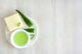 Natural herbal products for skin care and cleansing with aloe vera