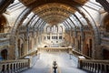 Natural History Museum interior in London, nobody