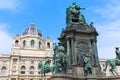 Natural History Museum and Maria Theresia monument Royalty Free Stock Photo