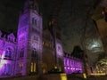 Natural History Museum at night, London, UK Royalty Free Stock Photo